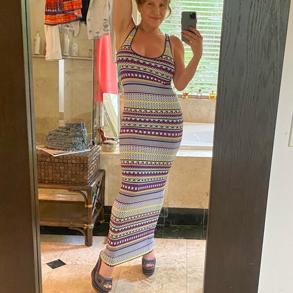 Torn by Ronny Kobo Bodycon Tank Maxi Dress Sz XS NWOT - Picture 11 of 15